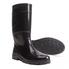 Bota de pvc cano longo preto