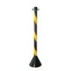 Pedestal de sinalização zebrado 95 cm.